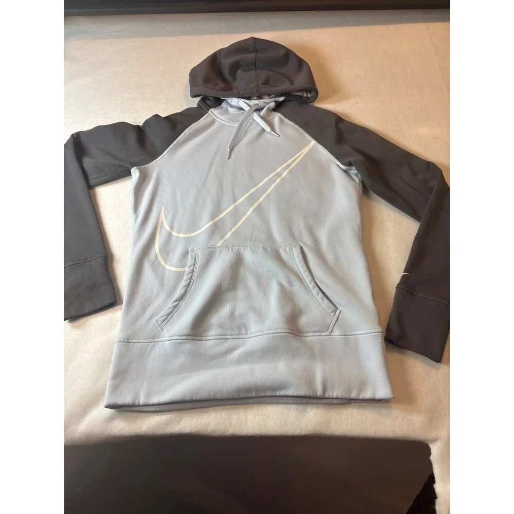 Nike Mens‎ Two-Tone Pullover Hoodie With Large Swoosh